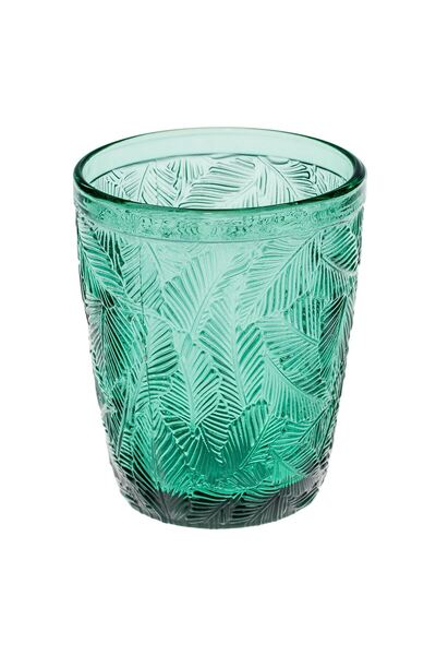 OEM Green Glass Cup 'Tropical' 300ml