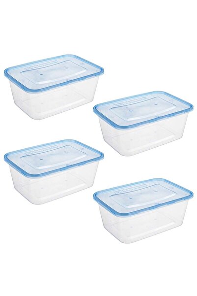 OEM Transparent Blue Food Containers 1l - 4 pcs