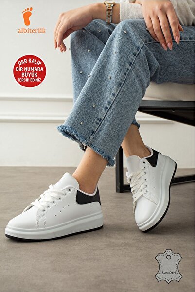 AlbiShoes Unisex Thick Sole Sneaker Women Men Unisex Sneaker Sports Shoes Lac...