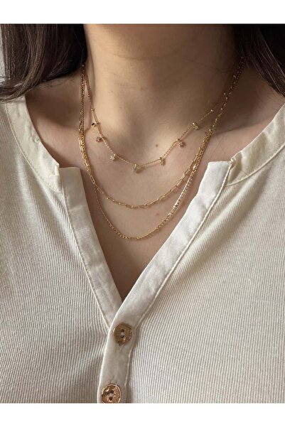 CHARMLUCKY 3-Star Chain Necklace