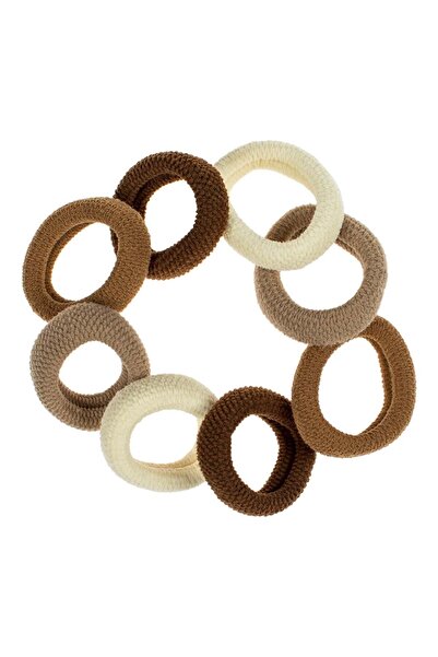 OEM Elastice Par Frotte Groase Maro Bej Ecru pentru Femei - 8buc