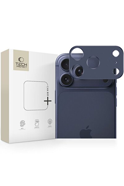 Tech-Protect Protector de cameră din aluminiu pentru iPhone 17 Pro Max, albastru