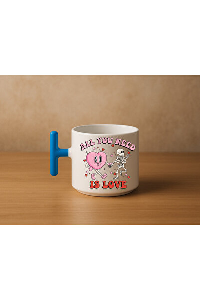 Er-Se Tasarım All You Need for Valentine's Day Is Love Mug, Gift for Lover Ye...