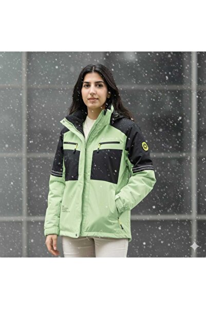 çaymekani Fashion Kadın Termal Mont -30C Kadar Soğuğa Kadar Koruma Sağlar Su ...