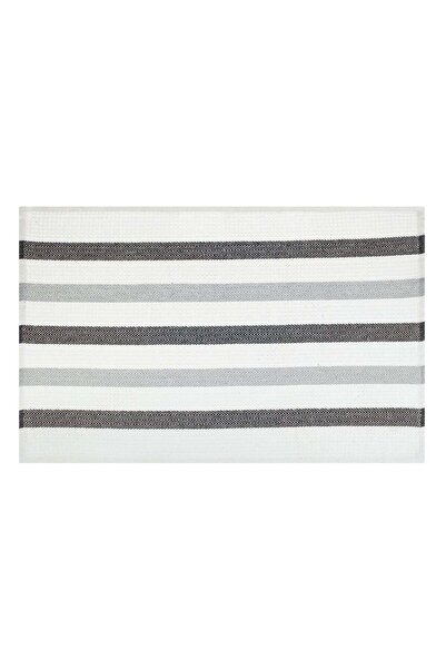 OEM White Kitchen Towel with Grey Stripes 60x40cm