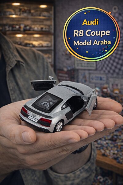 TOYFEST Today's European Series Gray Audi R8 Coupe Pop-Up Door Pull and Relea...