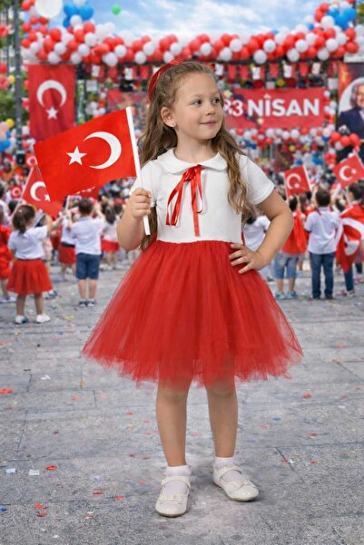 QUESHMA Rochie de spectacol cu mâneci scurte, tutu căptușit, pentru sărbătoar...