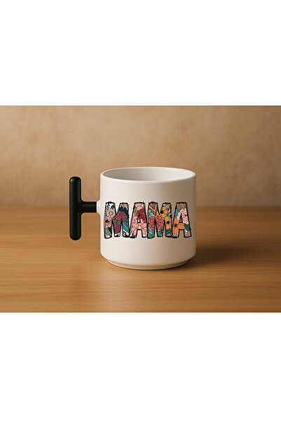 Er-Se Tasarım Special Food Design Mug for Mother's Day, Black t Mug as a Gift...