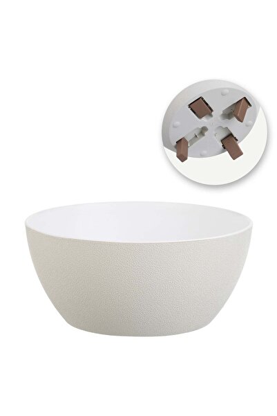 OEM Ecru Flower Pot Mask with Feet 2.2L