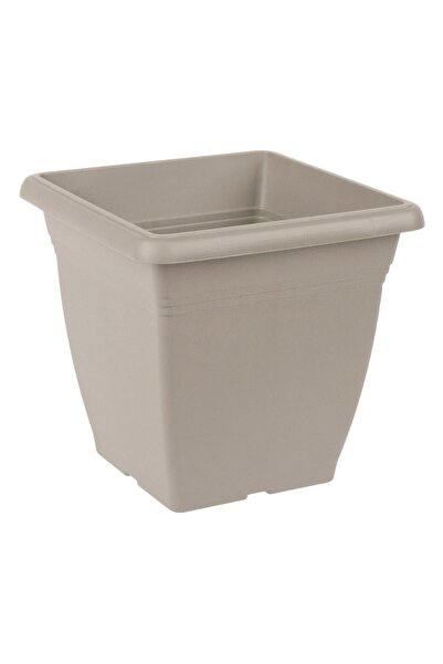 OEM Ghiveci din Plastic Patrat Mocca 21x21x19.7cm - 4.6L