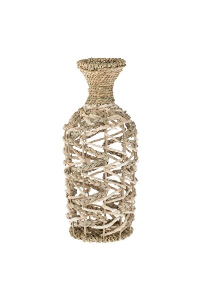 OEM Decorative Woven Straw Vase Ø14x35.5cm