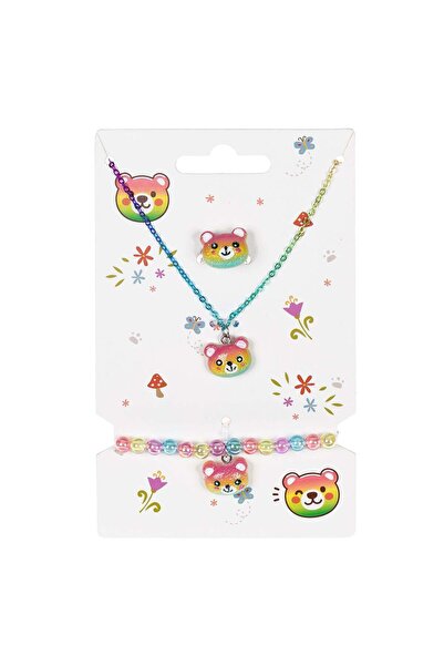 OEM Set Colier Bratara & Inel Ursulet pentru Copii - 3buc