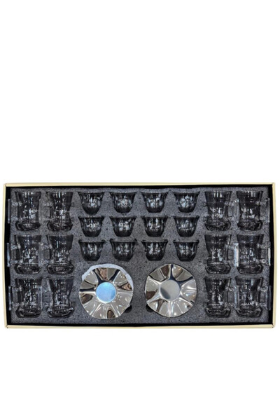 Urbanza 36-Piece Luxury Arabic Tea & Coffee Glass Set with Saucers | Premium ...