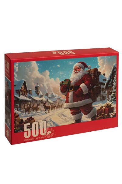 OEM Puzzle cu Mos Craciun in Oras Nins (500 piese)