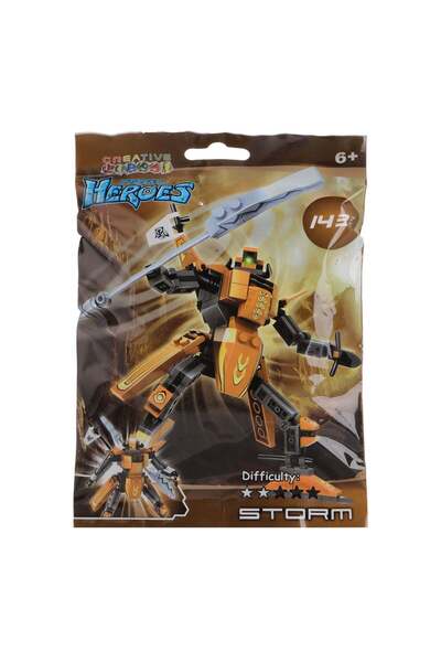 OEM Golden Warrior Robot Building Blocks (143 pieces)