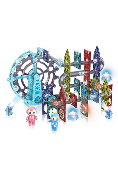 OEM Set Caramizi Magnetice Colorate Parc de Distractii cu Lumina & Muzica - 1...