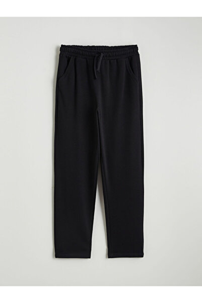 LC Waikiki Lcw Kids Black Boy's Sweatpants with Elastic Waist