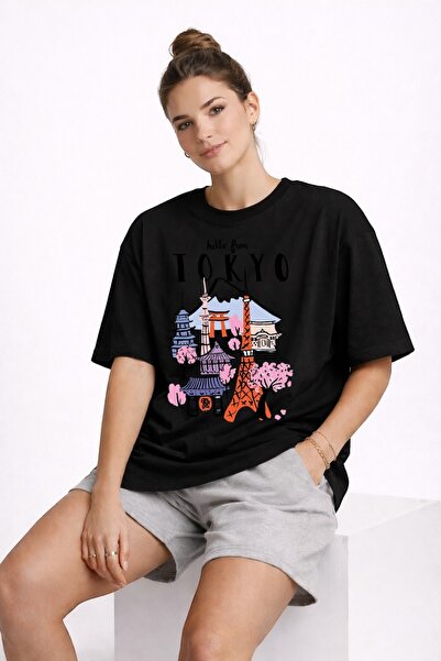 ArtYus Tokyo City Printed Unisex Color T-Shirt