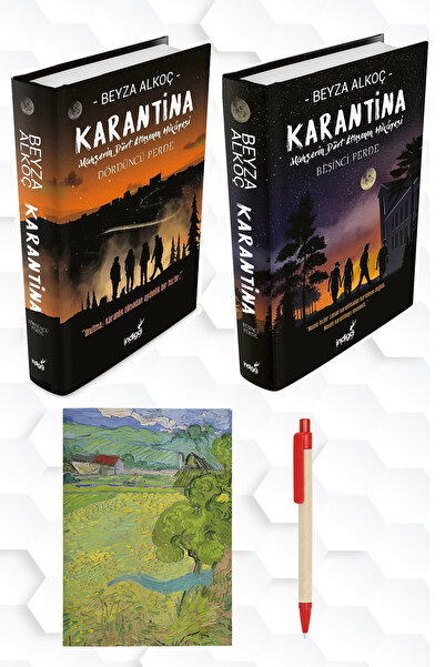 İndigo Kitap BEYZA ALKOÇ-KARANTİNA 4.PERDE 5.PERDE SERİ KİTAPLAR-VAN GOGH RES...