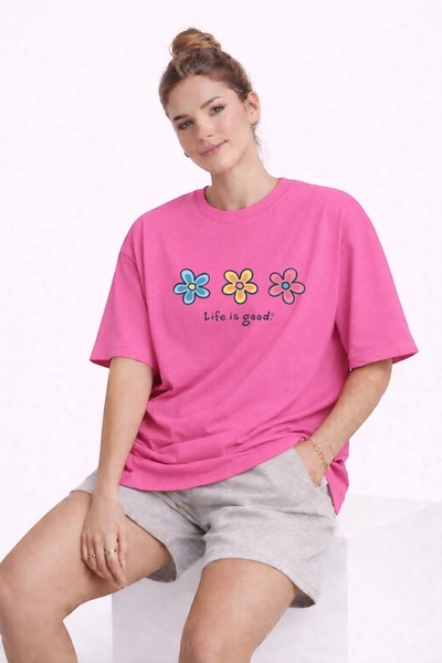 ArtYus Life Is Good Printed Unisex Colorful T-Shirt