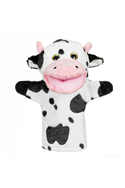 OEM Plush White Cow Figurine for Puppet Theater 28cm