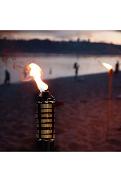 OEM Black Bamboo Torch with 480ml Container - 1.5m