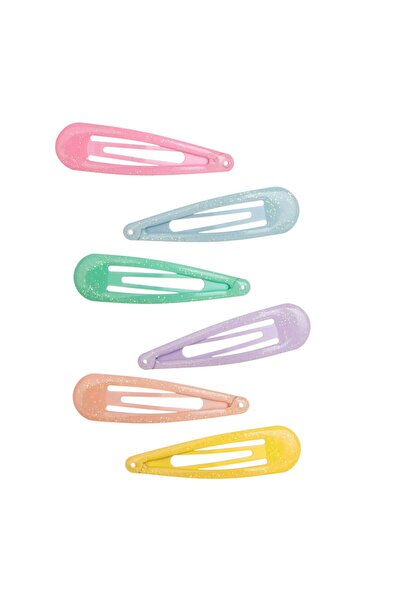 OEM Set Clame Metalice Par de Diferite Culori Pastel cu Glitter pentru Copii ...