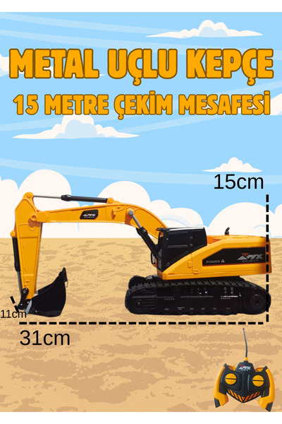 Boratila Toys 1:16 Ölçek 40Mhz Uzaktan Kumandalı Şarjlı Metal Uçlu 5 Kanal Ke...