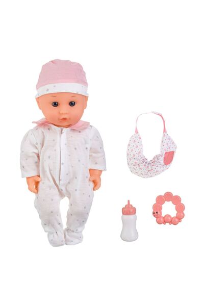 OEM Papusa Bebelus cu Accesorii & Marsupiu pentru Plimbare 30cm