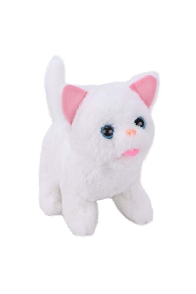 OEM Pisica Interactiva Alba cu Sunet & Lumina