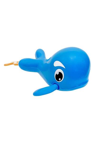 OEM Swimming Whale Bath Toy Blue 13cm