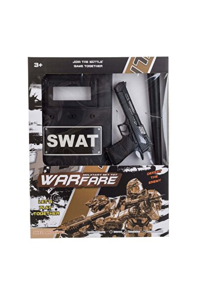 OEM Set Politist cu Scut Pistol & Baston