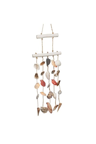 OEM Wooden Hanging Decoration with Seashells 87cm