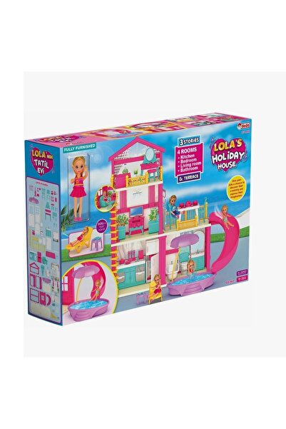 lorashop - Lola’nın Tatil Evi - Oyuncak ev ( Bebek Dahil )