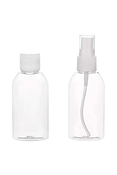 OEM Set of 60ml Transparent Travel Bottles - 2pcs