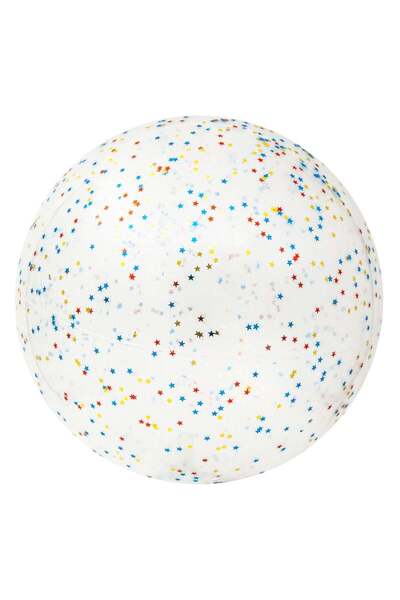 OEM Transparent Plastic Beach Ball Stars 23cm