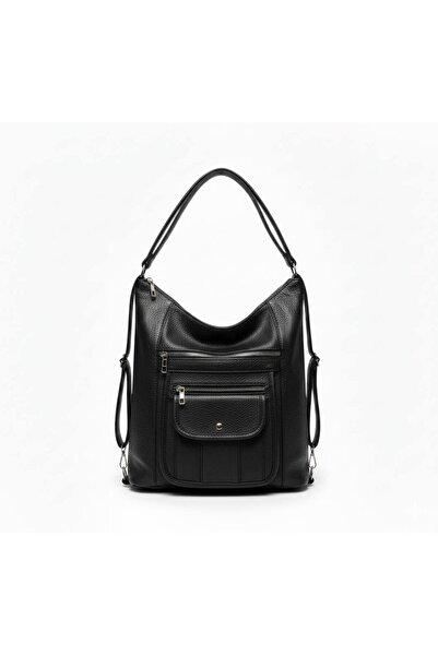 Çanta Trend Soft Textured Shoulder Bag with Leather-Look Cover Details |   Ti...