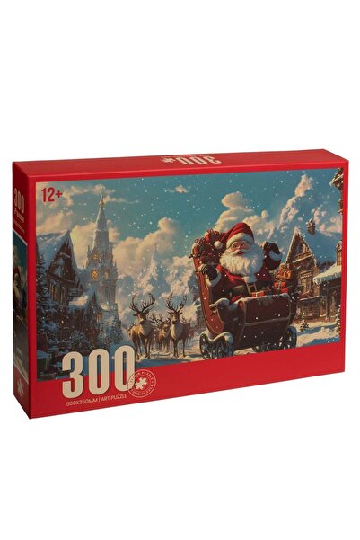 OEM Puzzle de Craciun cu Mos Craciun in Sanie (300 de Piese)