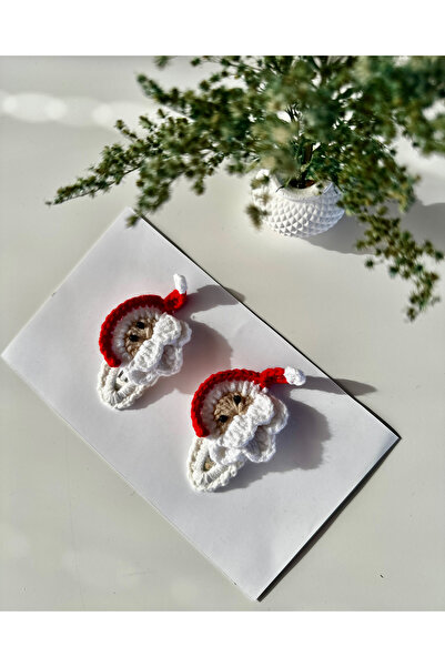 livadesign7 مشبك شعر بتصميم خاص لسانتا كلوز، مجموعة مشابك شعر مكونة من قطعتين...