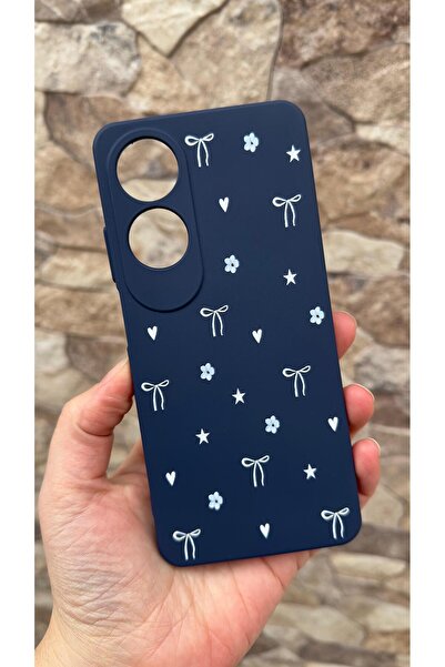 Vip Case Oppo A60 Uyumlu Mini Fiyonk Desenli Silikon Darbe Emici Klasik Korum...