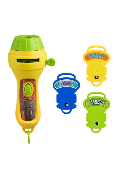 OEM Jucarie Lanterna Proiector Mini Animale din Jungla cu 3 Diapozitive