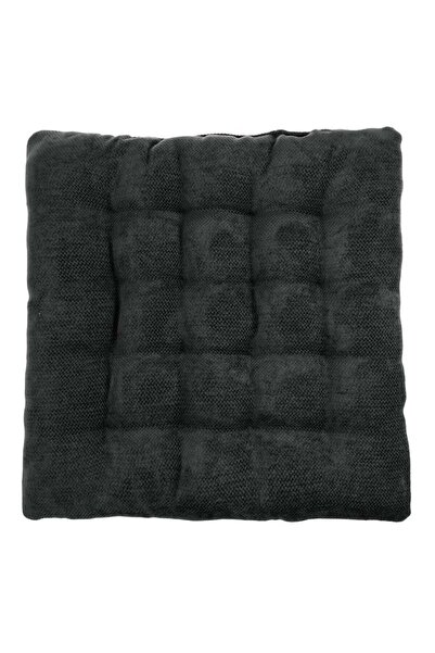 OEM Decorative Chair Cushion Chenile Black 40x40cm