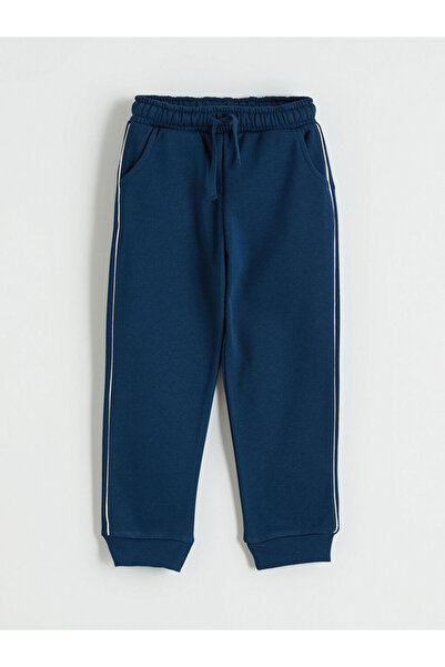 LC Waikiki Тъмносини панталони с еластична талия за момчета