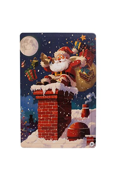 OEM Christmas Puzzle with Santa Claus in the Chimney (24 pieces)