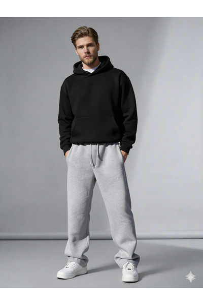 Jack Noah Baggy Tracksuit Set |   Winter Thick Inner Layer 3 Thread Sha Fleec...