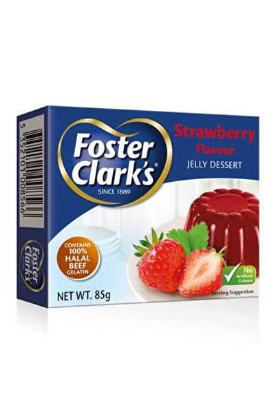 Foster Clarks حلوى جيلاتين الفراولة من فوستر كلارك، 80 غرام