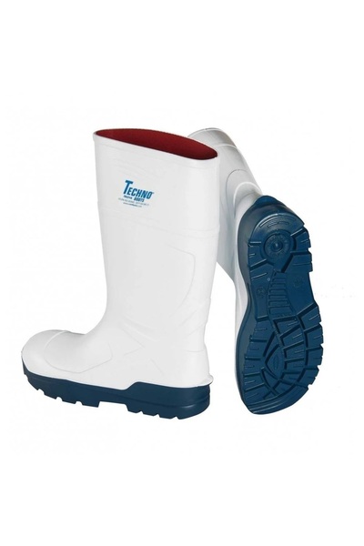 TECHNO BOOTS Beyaz Çelik Burunlu S4 İş Çizmesi