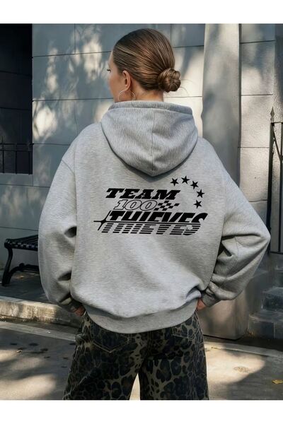 LAYORA سويت شيرت نسائي من قطعة واحدة على طراز Y2K لخريف بغطاء رأس بأكمام طويلة