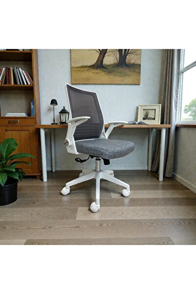 Koltukcum Mira Çalışma Koltuğu, Ofis Sandalyesi, Beyaz İskeletli , Bel Destek...