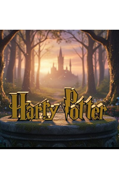 ATAY Harry Potter 3D Dekoratif Masaüstü Biblo Stand - Büyük Boy 29x9 cm Figür...